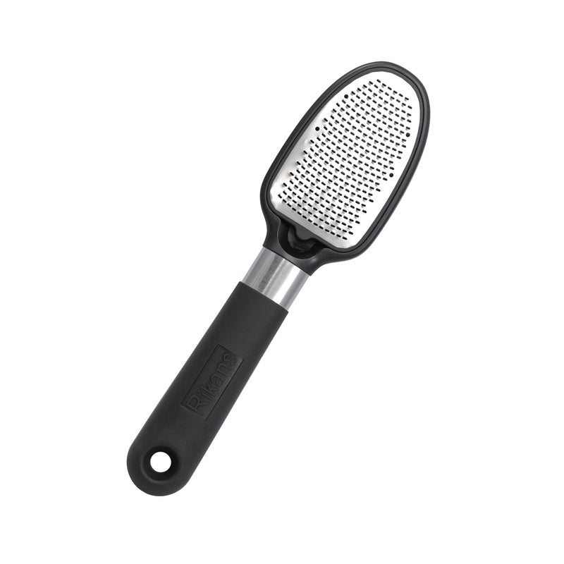 Rikans Foot File Foot Rasp Callus Remover Dead Skin Remover Double Sided Foot Scrubber Foot Care Pedicure Tool to Remove Hard Skin Can Be Used Wet or Dry Skin High Grade Stainless Steel File - Image 1